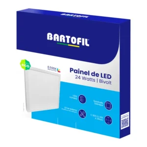 Painel LED Sobrepor Quadrado 24W Bartofil